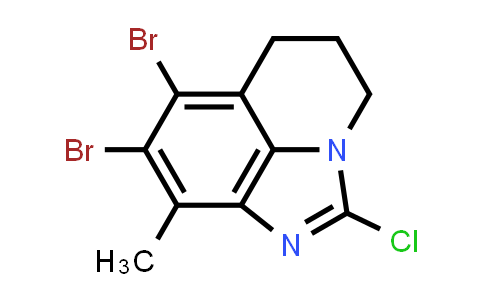 CAS No. 1609452-31-4, 7,8-Dibromo-2-chloro-5,6-dihydro-9-methyl-4H-imidazo[4,5,1-ij]quinoline