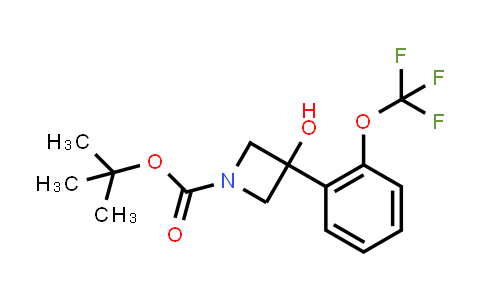 CAS No. 1609671-84-2, tert-Butyl 3-hydroxy-3-[2-(trifluoromethoxy)phenyl]azetidine-1-carboxylate