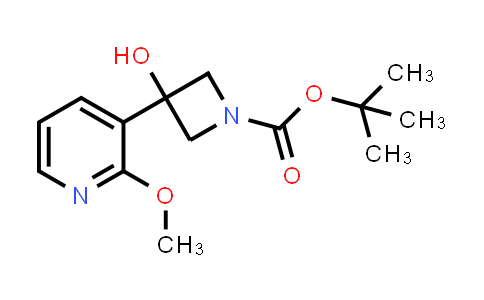 CAS No. 1609671-94-4, tert-Butyl 3-hydroxy-3-(2-methoxypyridin-3-yl)azetidine-1-carboxylate