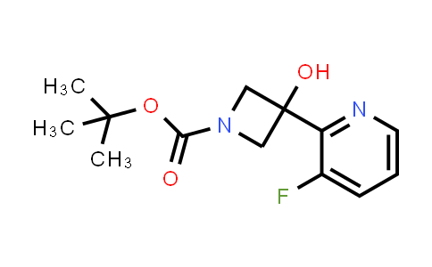 CAS No. 1609671-98-8, tert-Butyl 3-(3-fluoropyridin-2-yl)-3-hydroxyazetidine-1-carboxylate