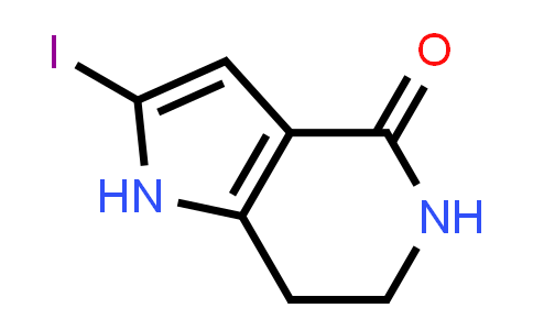 CAS No. 1609679-06-2, 2-Iodo-1,5,6,7-tetrahydro-4H-pyrrolo[3,2-c]pyridin-4-one