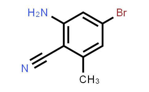 CAS No. 1609964-29-5, 2-Amino-4-bromo-6-methylbenzonitrile