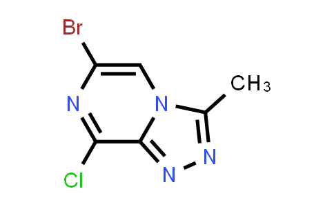 CAS No. 1610045-39-0, 6-Bromo-8-chloro-3-methyl-[1,2,4]triazolo[4,3-a]pyrazine