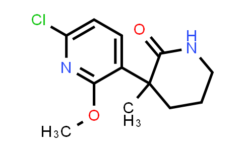 CAS No. 1610563-78-4, 3-(6-chloro-2-methoxypyridin-3-yl)-3-methylpiperidin-2-one