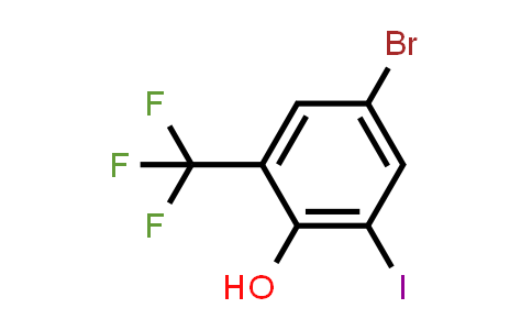 CAS No. 1613050-29-5, 4-Bromo-2-iodo- 6-(trifluoromethyl)phenol