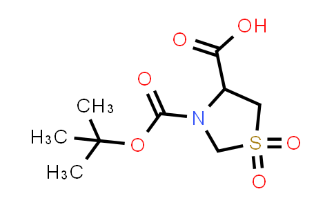 CAS No. 1613292-56-0, 3-tert-Butoxycarbonyl-1,1-dioxo-1,3-thiazolidine-4-carboxylic acid