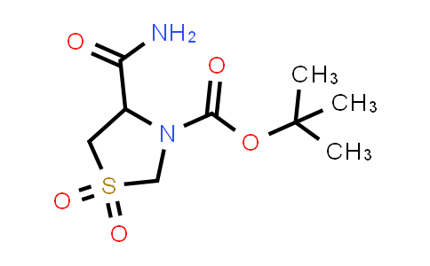 CAS No. 1613292-57-1, tert-Butyl 4-carbamoyl-1,1-dioxo-1,3-thiazolidine-3-carboxylate