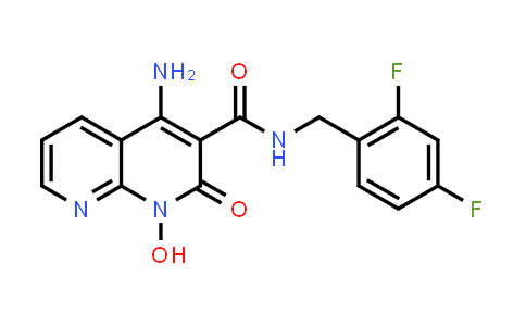 CAS No. 1613522-39-6, 4-Amino-N-[(2,4-difluorophenyl)methyl]-1,2-dihydro-1-hydroxy-2-oxo-1,8-naphthyridine-3-carboxamide