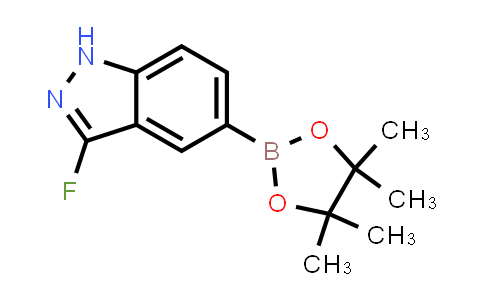 CAS No. 1613639-46-5, 3-Fluoro-5-(4,4,5,5-tetramethyl-1,3,2-dioxaborolan-2-yl)-1H-indazole
