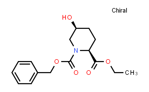 CAS No. 1613640-67-7, (2S*,5S*)-1-benzyl 2-ethyl 5-hydroxypiperidine-1,2-dicarboxylate