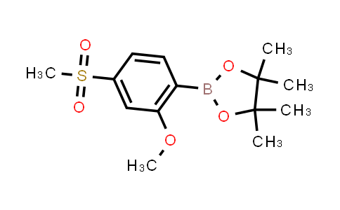 1614246-31-9 | 2-(2-Methoxy-4-(methylsulfonyl)phenyl)-4,4,5,5-tetramethyl-1,3,2-dioxaborolane
