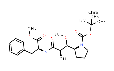 CAS No. 161485-82-1, tert-Butyl (S)-2-((1R,2R)-1-methoxy-3-(((S)-1-methoxy-1-oxo-3-phenylpropan-2-yl)amino)-2-methyl-3-oxopropyl)pyrrolidine-1-carboxylate
