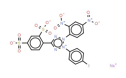CAS No. 161617-45-4, 4-3-(4-Iodophenyl)-2-(2,4-dinitrophenyl)-2H-5-tetrazolio-1,3-benzenedisulfonate sodium salt