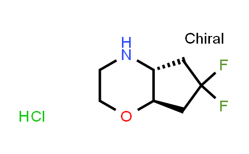 CAS No. 1616434-78-6, rel-(4aR,7aR)-6,6-difluorooctahydrocyclopenta[b][1,4]oxazine hydrochloride
