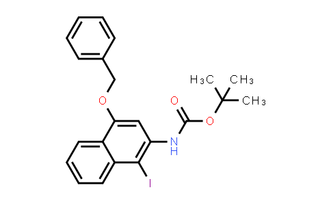CAS No. 161646-53-3, tert-Butyl (4-(benzyloxy)-1-iodonaphthalen-2-yl)carbamate