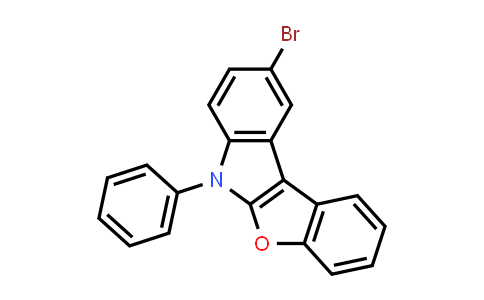 CAS No. 1616632-50-8, 9-Bromo-6-phenyl-6H-benzofuro[2,3-b]indole
