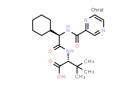 CAS No. 1616728-80-3, (R)-2-((R)-2-cyclohexyl-2-(pyrazine-2-carboxamido)acetamido)-3,3-dimethylbutanoic acid