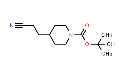 CAS No. 161975-20-8, tert-Butyl 4-(2-cyanoethyl)piperidine-1-carboxylate