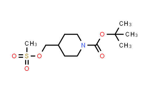 CAS No. 161975-39-9, tert-Butyl 4-(((methylsulfonyl)oxy)methyl)piperidine-1-carboxylate