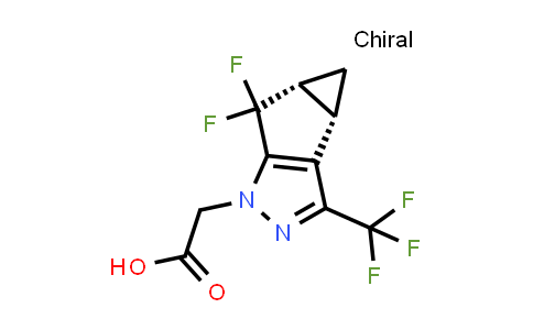 CAS No. 1620056-83-8, 2-((3bS,4aR)-5,5-Difluoro-3-(trifluoromethyl)-3b,4,4a,5-tetrahydro-1H-cyclopropa[3,4]cyclopenta[1,2-c]pyrazol-1-yl)acetic acid
