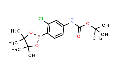 CAS No. 1620228-06-9, tert-Butyl (3-chloro-4-(4,4,5,5-tetramethyl-1,3,2-dioxaborolan-2-yl)phenyl)carbamate