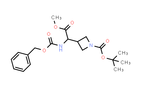 CAS No. 1620451-40-2, tert-Butyl 3-(1-(((benzyloxy)carbonyl)amino)-2-methoxy-2-oxoethyl)azetidine-1-carboxylate