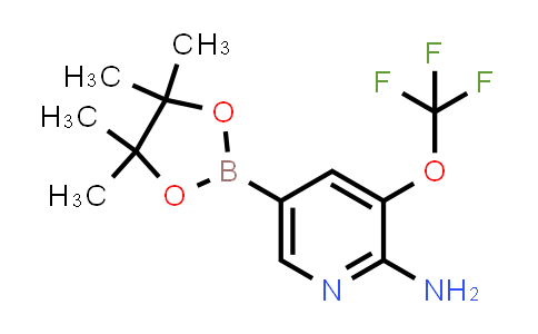 CAS No. 1620575-08-7, 5-(Tetramethyl-1,3,2-dioxaborolan-2-yl)-3-(trifluoromethoxy)pyridin-2-amine