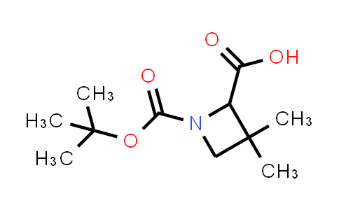 CAS No. 1620842-88-7, 1-(tert-Butoxycarbonyl)-3,3-dimethylazetidine-2-carboxylic acid