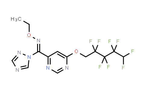 CAS No. 1620873-10-0, Methanone, [6-[(2,2,3,3,4,4,5,5-octafluoropentyl)oxy]-4-pyrimidinyl]-1H-1,2,4-triazol-1-yl-, O-ethyloxime, (Z)-