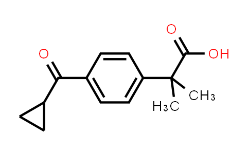 CAS No. 162096-54-0, 2-(4-(Cyclopropanecarbonyl)phenyl)-2-methylpropanoic acid