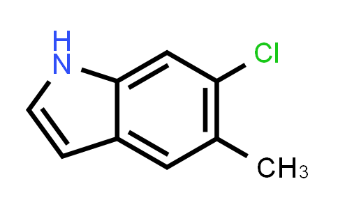 CAS No. 162100-42-7, 6-chloro-5-methyl-1H-indole
