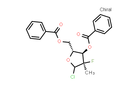 CAS No. 1621160-31-3, ((2R,3R,4R)-3-(Benzoyloxy)-5-chloro-4-fluoro-4-methyltetrahydrofuran-2-yl)methyl benzoate