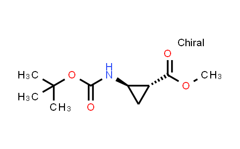 CAS No. 162129-55-7, (1R,2R)-rel-Methyl 2-((tert-butoxycarbonyl)amino)cyclopropanecarboxylate