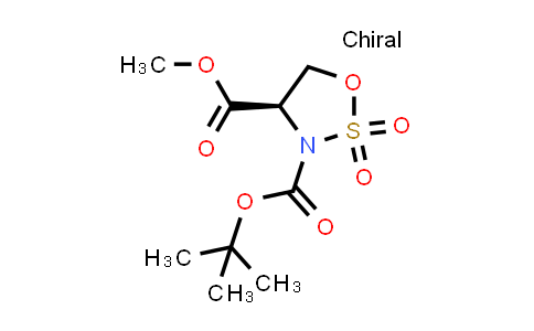 CAS No. 1621706-89-5, 3-(tert-Butyl) 4-methyl (R)-1,2,3-oxathiazolidine-3,4-dicarboxylate 2,2-dioxide