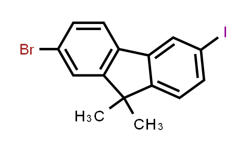 CAS No. 1622169-74-7, 2-Bromo-6-iodo-9,9-dimethyl-9H-fluorene