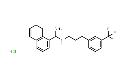 CAS No. 1622173-72-1, N-(1-(7,8-Dihydronaphthalen-1-yl)ethyl)-3-(3-(trifluoromethyl)phenyl)propan-1-amine hydrochloride