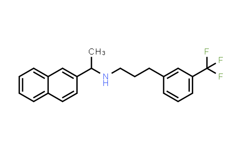 CAS No. 1622203-34-2, N-(1-(Naphthalen-2-yl)ethyl)-3-(3-(trifluoromethyl)phenyl)propan-1-amine