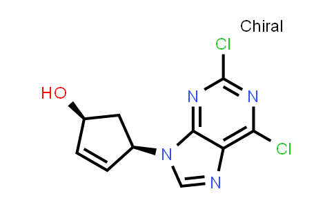CAS No. 162254-48-0, (1S,4R)-4-(2,6-Dichloro-9H-purin-9-yl)cyclopent-2-en-1-ol
