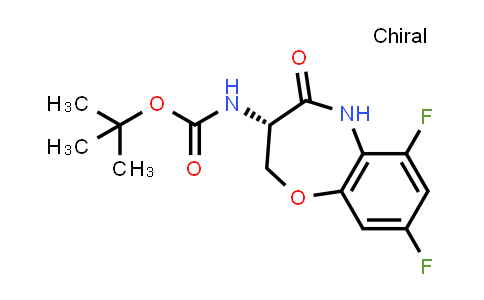CAS No. 1622852-89-4, (S)-tert-Butyl (6,8-difluoro-4-oxo-2,3,4,5-tetrahydrobenzo[b][1,4]oxazepin-3-yl)carbamate