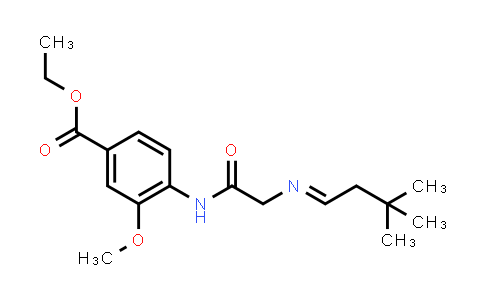 CAS No. 1622908-62-6, Benzoic acid, 4-[[2-[(E)-(3,3-dimethylbutylidene)amino]acetyl]amino]-3-methoxy-, ethyl ester