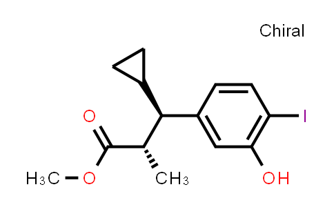 CAS No. 1623144-99-9, methyl (2S,3R)-3-cyclopropyl-3-(3-hydroxy-4-iodophenyl)-2-methylpropanoate