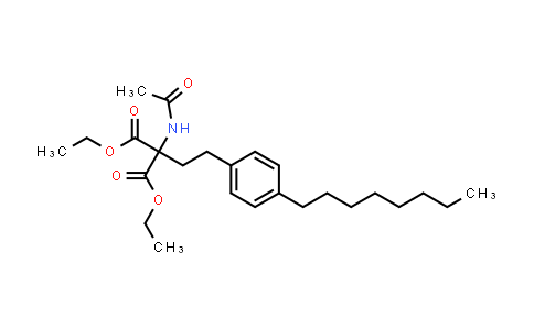 CAS No. 162358-08-9, Diethyl 2-(acetamido)-2-(2-(4-octylphenyl)ethyl)propanedioate