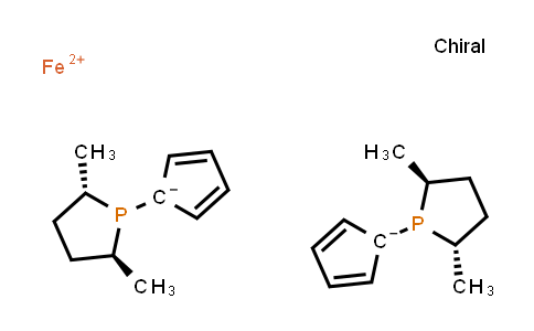 CAS No. 162412-87-5, 1,1'-Bis[(2S,5S)-2,5-diMethyl-1-phospholanyl]ferrocene