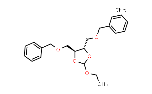 CAS No. 162434-98-2, (4S,5S)-4,5-Bis((benzyloxy)methyl)-2-ethoxy-1,3-dioxolane