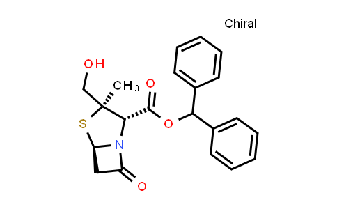 CAS No. 162514-96-7, Benzhydryl (2S,3R,5R)-3-(hydroxymethyl)-3-methyl-7-oxo-4-thia-1-azabicyclo[3.2.0]heptane-2-carboxylate