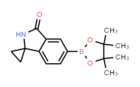 CAS No. 1626335-64-5, 5'-(4,4,5,5-Tetramethyl-1,3,2-dioxaborolan-2-yl)spiro[cyclopropane-1,1'-isoindolin]-3'-one