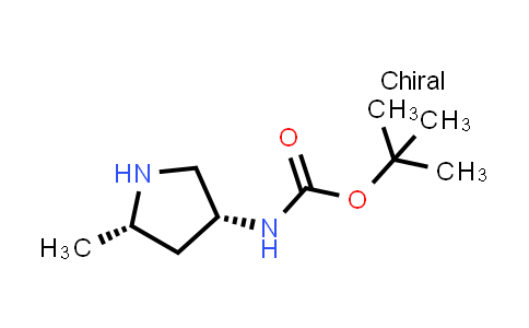 CAS No. 1626343-40-5, tert-Butyl ((3R,5S)-5-methylpyrrolidin-3-yl)carbamate