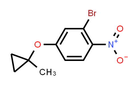 CAS No. 1626355-69-8, Benzene, 2-bromo-4-[(1-methylcyclopropyl)oxy]-1-nitro-