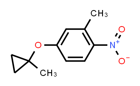 CAS No. 1626355-70-1, Benzene, 2-methyl-4-[(1-methylcyclopropyl)oxy]-1-nitro-