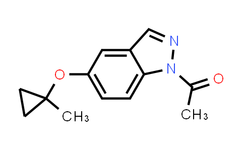 CAS No. 1626355-73-4, Ethanone, 1-[5-[(1-methylcyclopropyl)oxy]-1H-indazol-1-yl]-